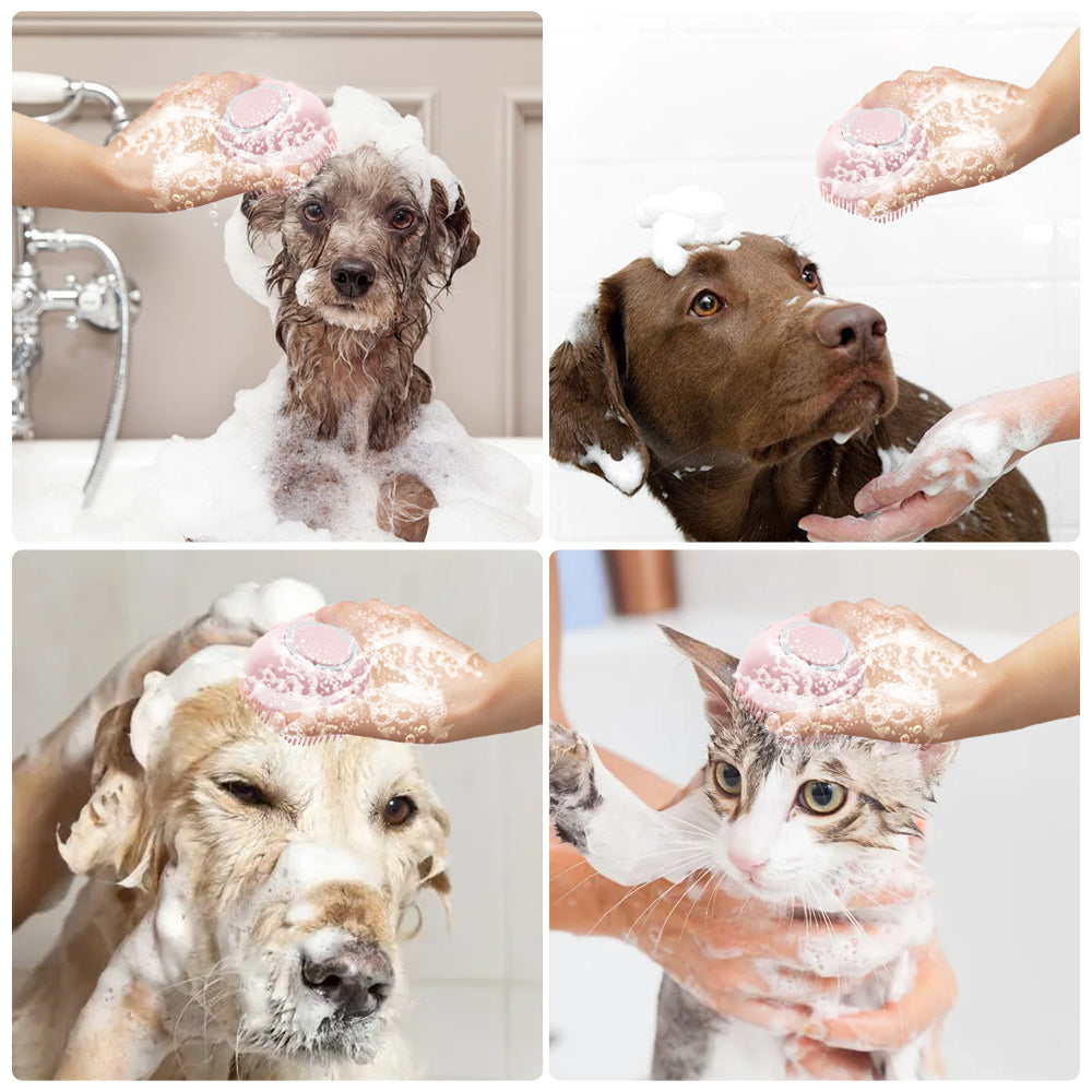 Soft Silicone Dog Bathing Brush