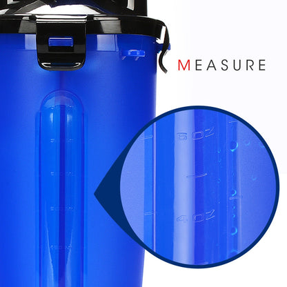 2 in 1 Pet Water Bottle Food Container With Folding Silicone