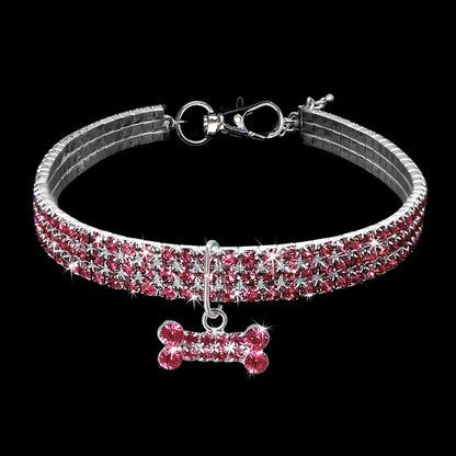 Exquisite Bling Crystal Dog Collar