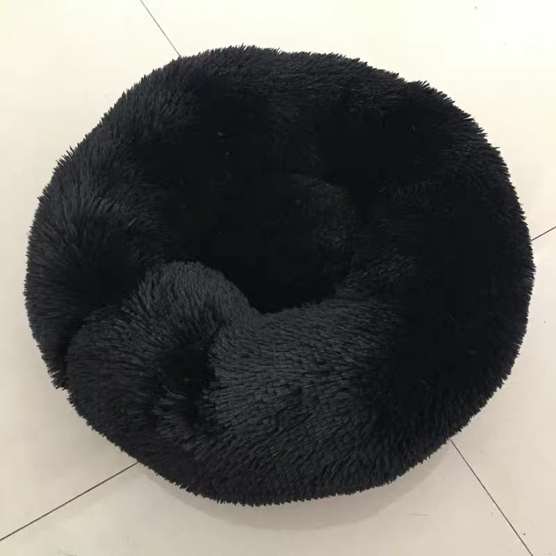 Long Plush Super Soft Dog Bed Pet Kennel Round Sleeping Bag Lounger Cat House Winter Warm Sofa Basket for Small Medium Large Dog