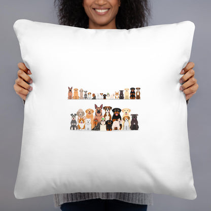 You, Me & the Fur Kids Basic Pillow