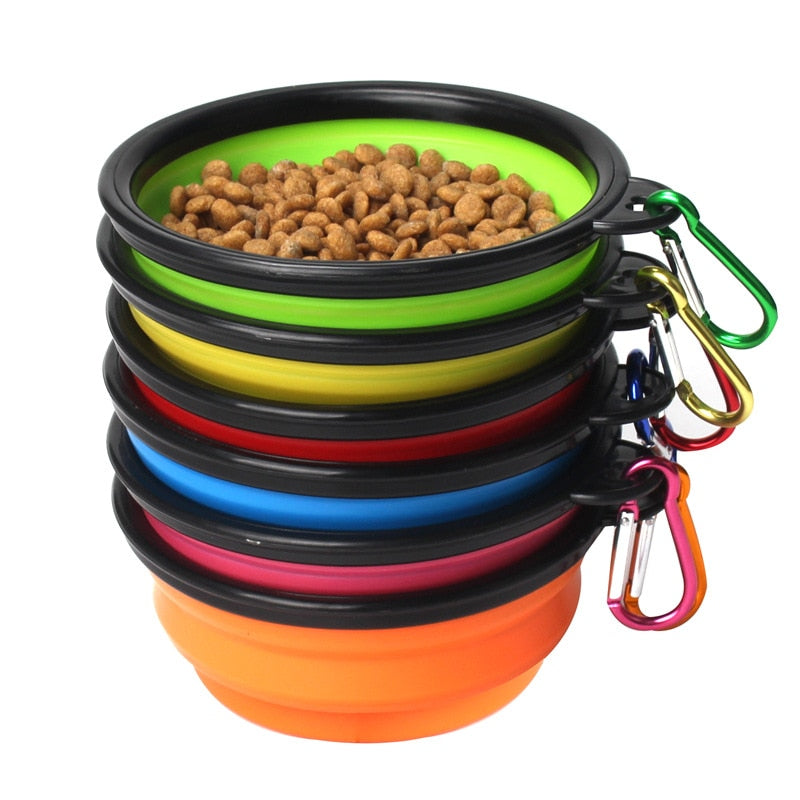 1PC Foldable Silicone Bowl for Pet (5.1 inches)