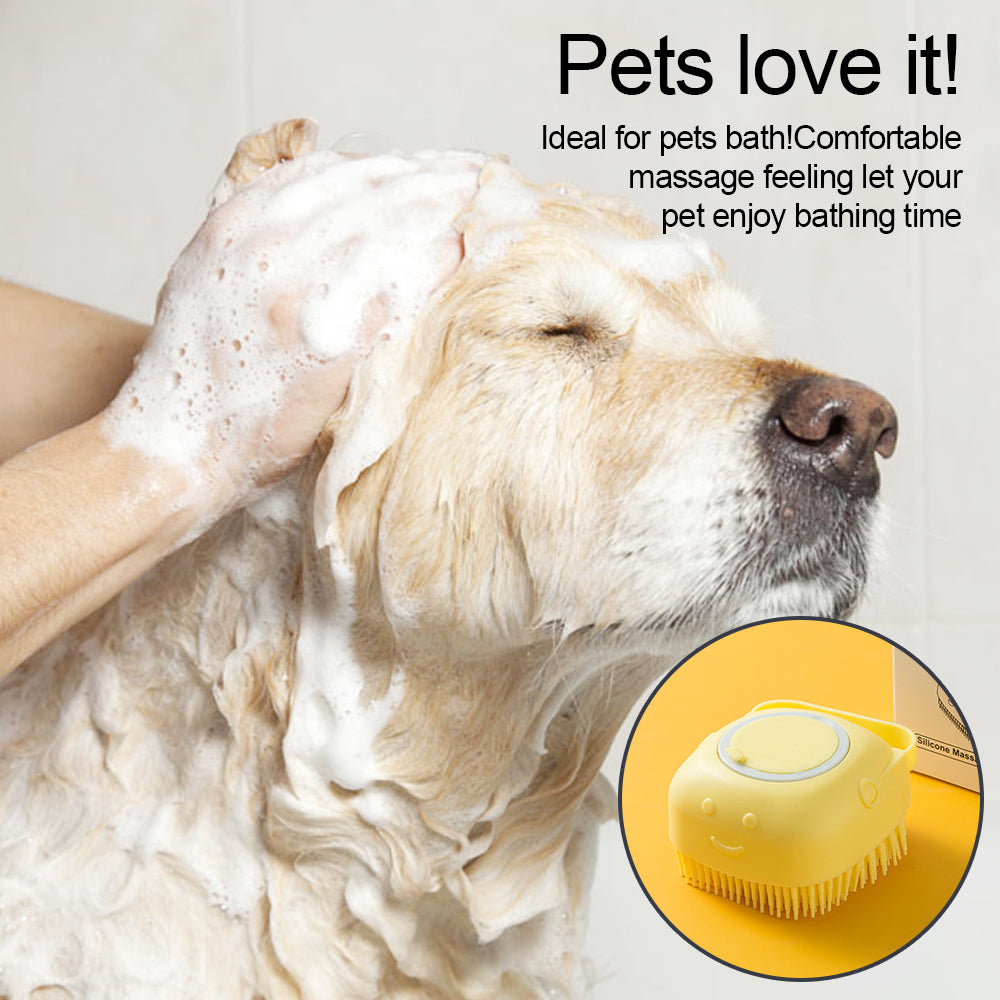 Soft Silicone Dog Bathing Brush