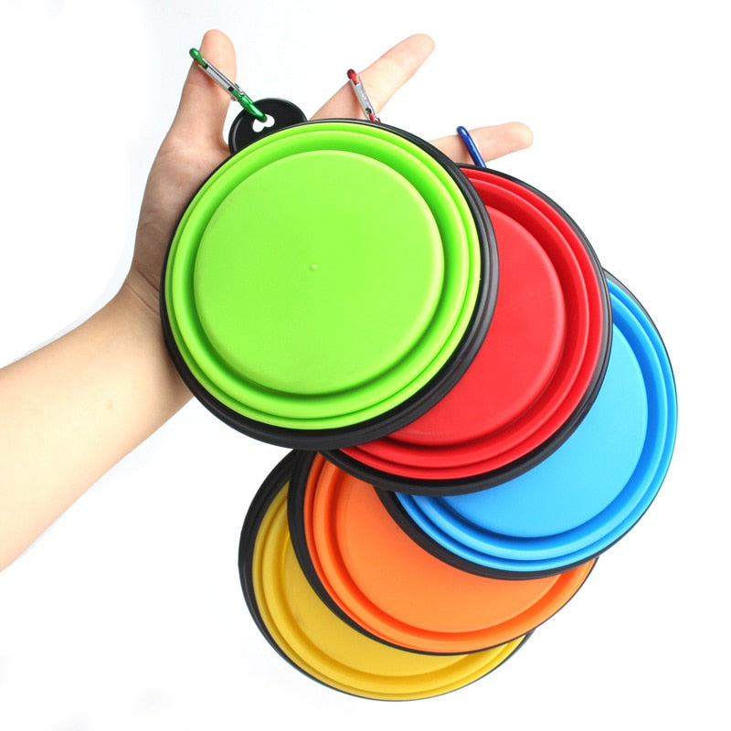 1PC Foldable Silicone Bowl for Pet (5.1 inches)