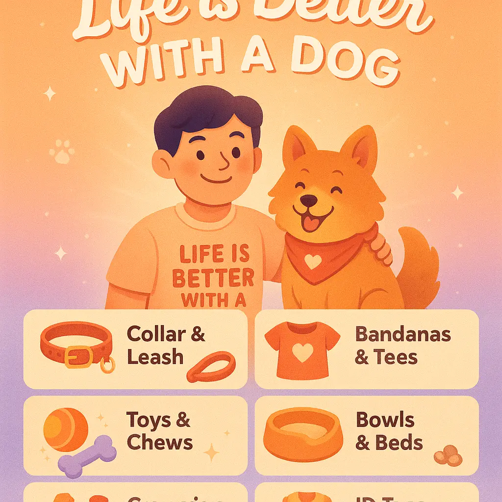 life is better with a dog t-shirt - Accessories