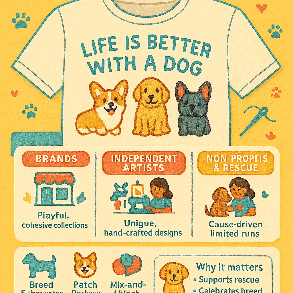 life is better with a dog t-shirt - Embroidery