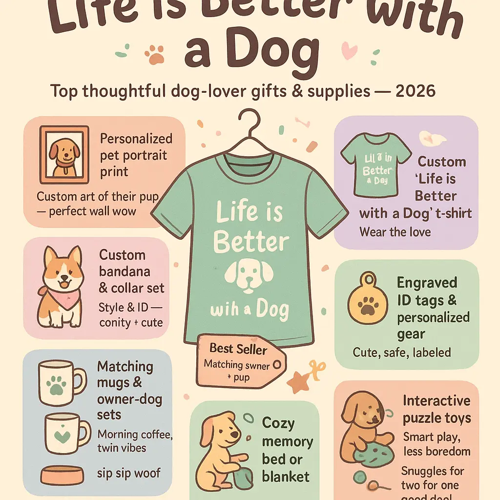 life is better with a dog t-shirt - Supplies